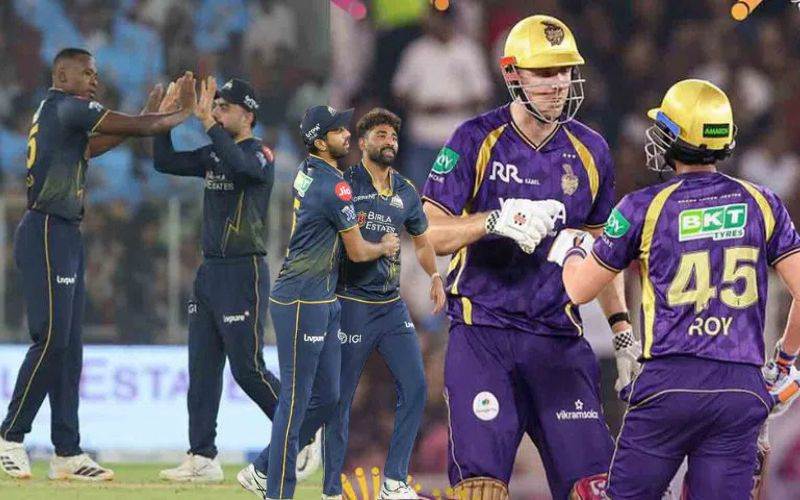 کیمرون گرین کی 79 رنز کی اننگز، گجرات کے خلاف کے کے آر 180 رنز پر آل آؤٹ